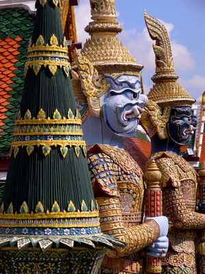 Statue d'un dieu en Thaïlande